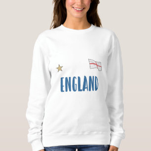 Sweatshirt Angleterre Fan Shirt Anglais Drapeau