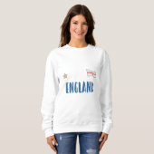 Sweatshirt Angleterre Fan Shirt Anglais Drapeau (Devant entier)