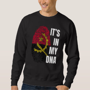 Sweatshirt Angola Drapeau Adn empreintes digitales Mois de l'