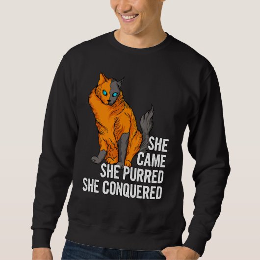 Sweatshirt Angry Brave Chat Graphic Plus Taille Tee (Devant)