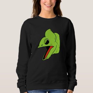 Sweatshirt Angry Chameleon Cool Lizard Humour Anima