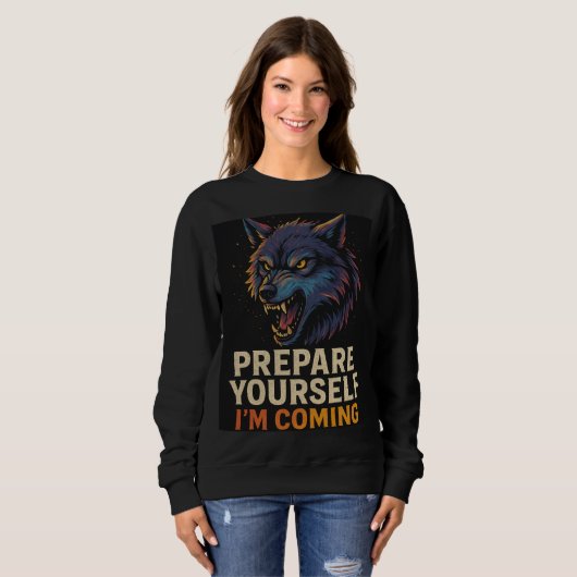 Sweatshirt Angry Wolf (Devant entier)
