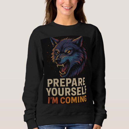 Sweatshirt Angry Wolf (Devant)