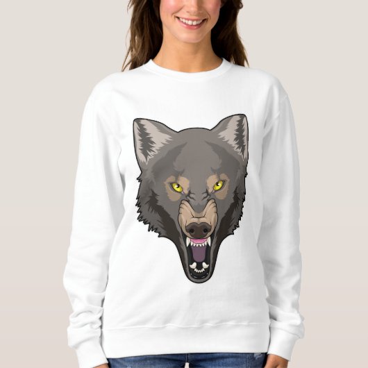 Sweatshirt Angry Wolf (Devant)
