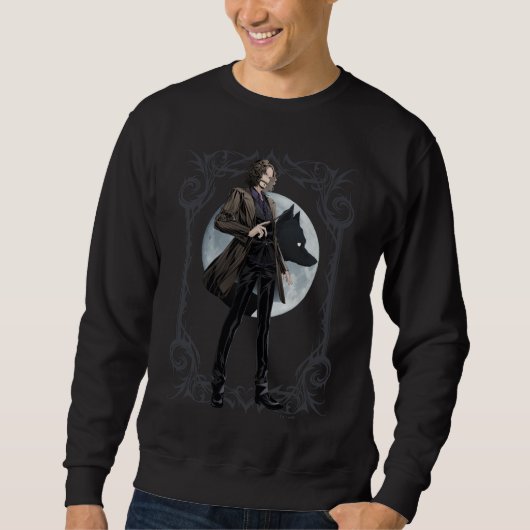 Sweatshirt Animagus noir Anime Sirius (Devant)