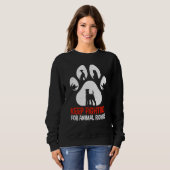 Sweatshirt Animal Activist Rescue Animals Conservation Rights (Devant entier)