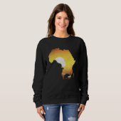 Sweatshirt Animal Africa Safari Savanna Sunset Elephant (Devant entier)