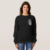 Sweatshirt Animal Angry Raccoon In Pocket (Devant entier)