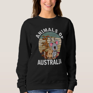 Sweatshirt Animal Aussie Zoo Animal Retro Australie