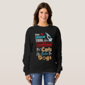 Sweatshirt Animal Clinical Trial Cat Graphic (Devant entier)