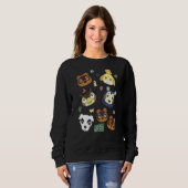 Sweatshirt Animal Crossing Group Big Face Poster (Devant entier)
