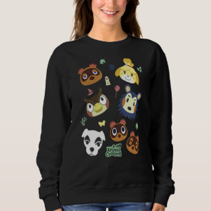 Sweatshirt Animal Crossing Group Big Face Poster