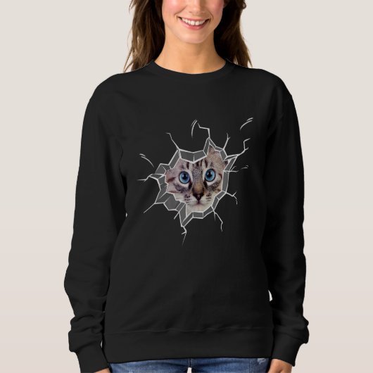 Sweatshirt Animal de chat Kitty Love (Devant)