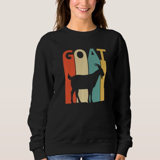Sweatshirt Animal de chèvre mûre (Devant)