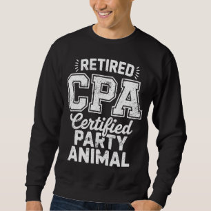 Sweatshirt Animal de fête certifié CPA à la retraite