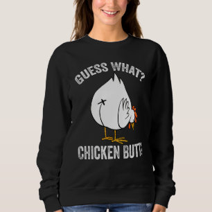 Sweatshirt Animal Devinez ce mème de poule au beurre de poule