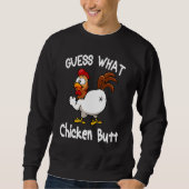 Sweatshirt Animal Devinez Quel Bouton De Poulet Mélange Boeuf (Devant)