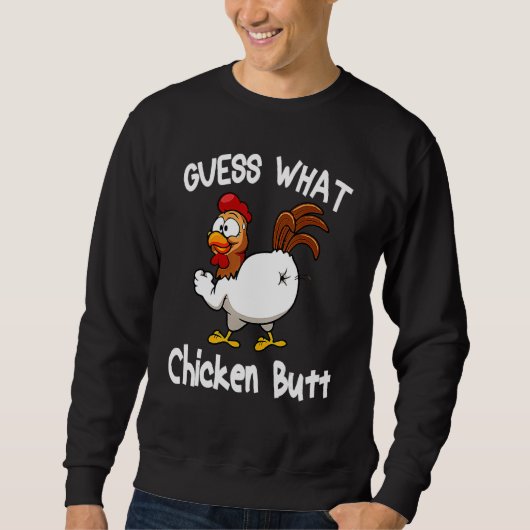 Sweatshirt Animal Devinez Quel Bouton De Poulet Mélange Boeuf (Devant)