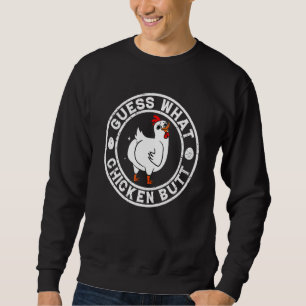 Sweatshirt Animal Devinez Quel Bouton De Poulet Mélange Boeuf