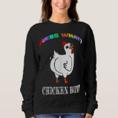 Sweatshirt Animal Devinez Quel Bouton De Poulet Mélange Boeuf (Devant)