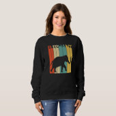 Sweatshirt Animal Eléphant mignon (Devant entier)