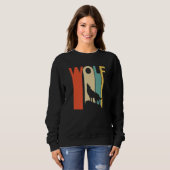 Sweatshirt Animal loup mou (Devant entier)