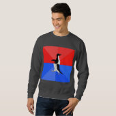 Sweatshirt Animal socialement confus Meme de conseil de (Devant entier)