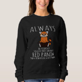 Sweatshirt Animal Sois Toi-Même Rouge Panda Costume (Devant)