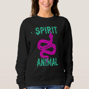Sweatshirt Animal spirituel amant serpent Animaux roses Confo