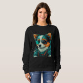 Sweatshirt Animals Dog Cat Owl Fox Cute  2 (Devant entier)