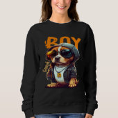 Sweatshirt Animals Dog Cat Owl Fox Cute  5 (Devant)