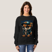 Sweatshirt Animals Dog Cat Owl Fox Cute  8 (Devant entier)