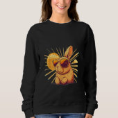 Sweatshirt Animals Graphic  Bunny Wearing Sunglasses 1 (Devant)