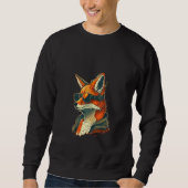Sweatshirt Animals Graphic  Fox Wearing Sunglasses 5 (Devant)