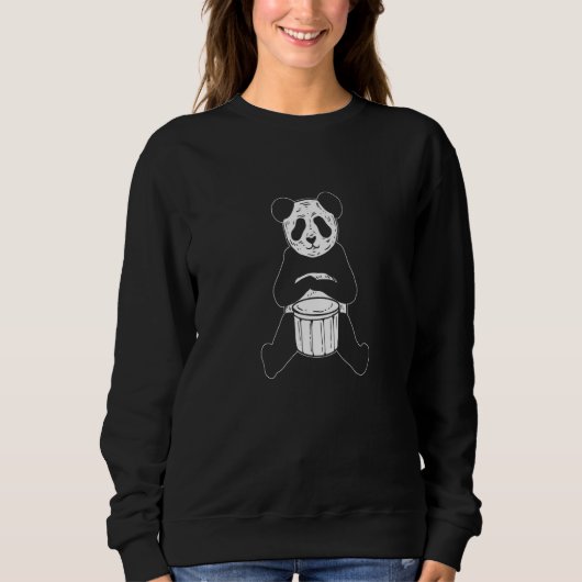 Sweatshirt Animateur batteur de Panda (Devant)