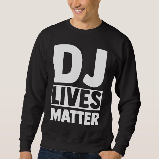 Sweatshirt Animateur de radio DJ Disc Jockey Techno Electro H (Devant)