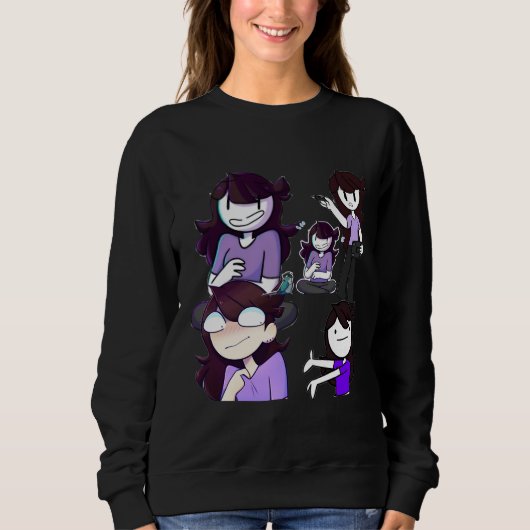 Sweatshirt 😂😂animations de Jaiden😂😂animations de Jaiden😂 (Devant)
