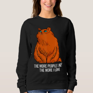 Sweatshirt Animaux de chat en colère Graphic Plus Taille Tee