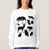 Sweatshirt Animaux De La Forêt, Faune (Devant)