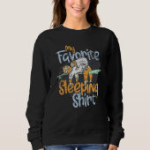 Sweatshirt Animaux Lazy Mon Favori Sleeping Sloth Nap Sleepin (Devant)