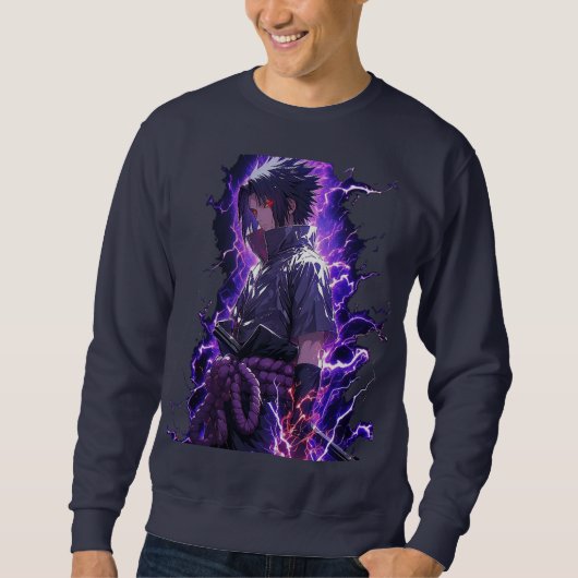 Sweatshirt Anime Aesthetic Purple Shadow (Devant)
