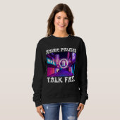 Sweatshirt Anime en pause parle vite (Devant entier)