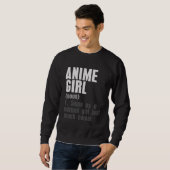 Sweatshirt Anime Girl Definition (Devant entier)