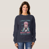 Sweatshirt Anime Girl I ne s'intéresse qu'à Anime (Devant entier)