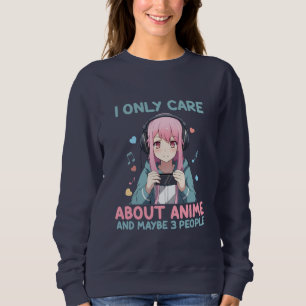 Sweatshirt Anime Girl I ne s'intéresse qu'à Anime
