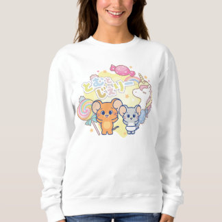 Sweatshirt Anime Magique Candyland avec Jerry et Tuffy