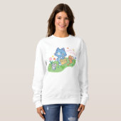 Sweatshirt Anime Tom, Jerry et Tuffy Picnic (Devant entier)