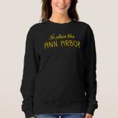 Sweatshirt Ann Arbor Michigan Home State (Devant)