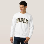 Sweatshirt Annapolis Maryland Vintage College Style (Devant entier)