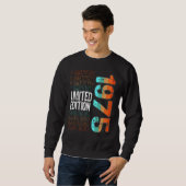 Sweatshirt Année de naissance vintage Retro 1975 (Devant entier)